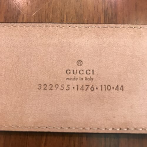 Gucci Cintura fibbia in Bamboo in Pelle Nera