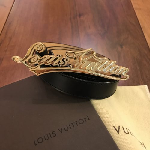Louis Vuitton Cinturina in Pelle Nera