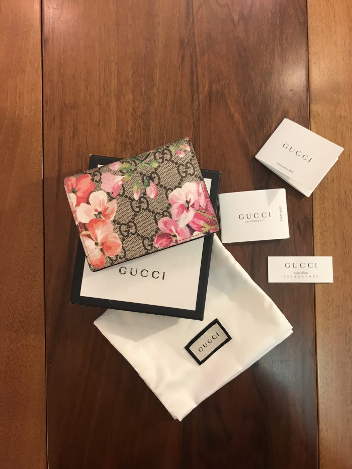 Gucci Portafoglio compatto Edizione Limitata Blooms
